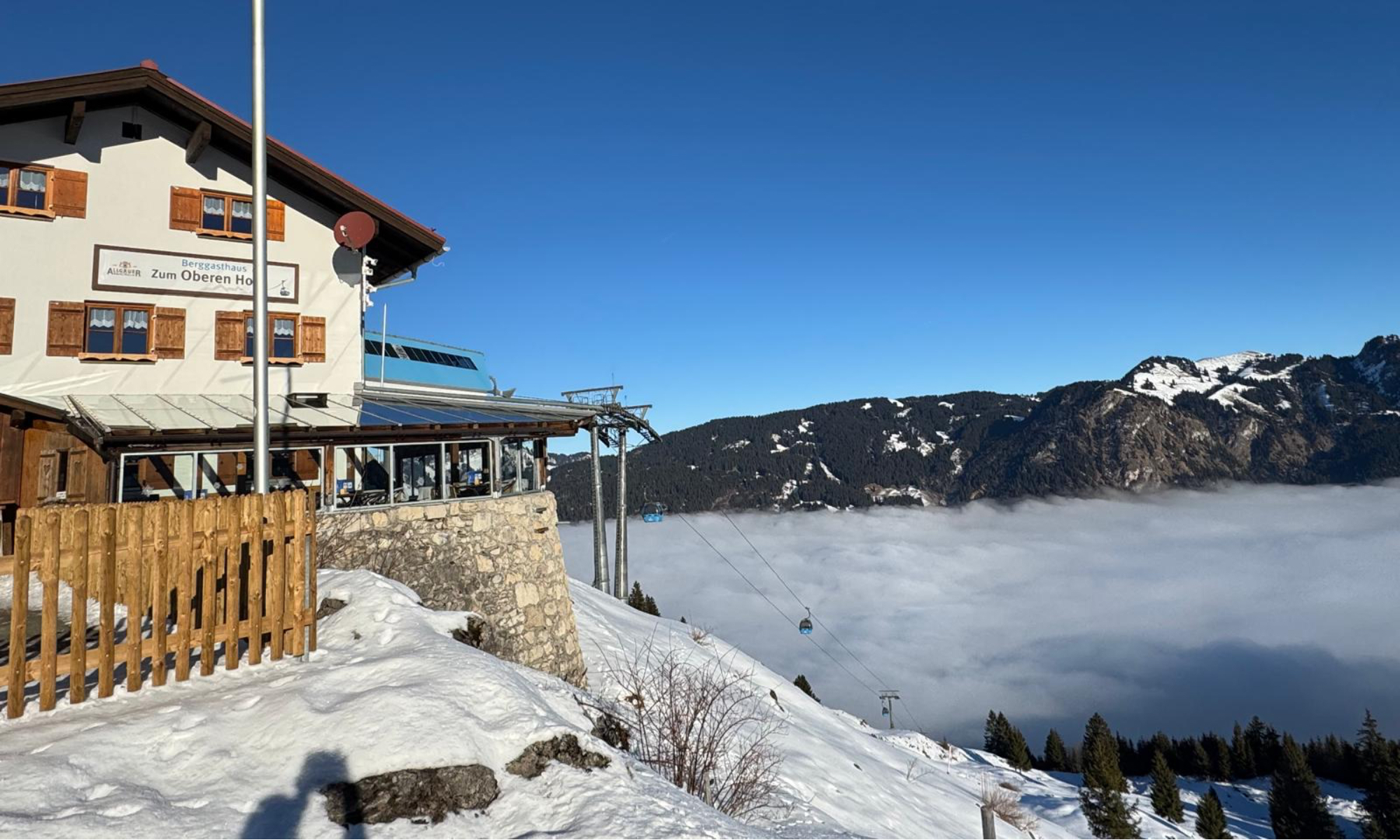 Berggasthaus zum oberen Horn Bad Hindelang im Winter - ©Monika Kohmann