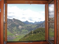 Blick aus dem Fenster vom Berggasthaus zum oberen Horn Bad Hindelang - ©Rainer Becker