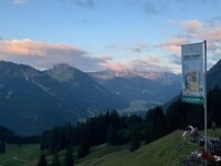 Ausblick vom Berggasthaus zum oberen Horn am Abend ©Florian Kohmann Ausblick vom Berggasthaus zum oberen Horn am Abend ©Florian Kohmann